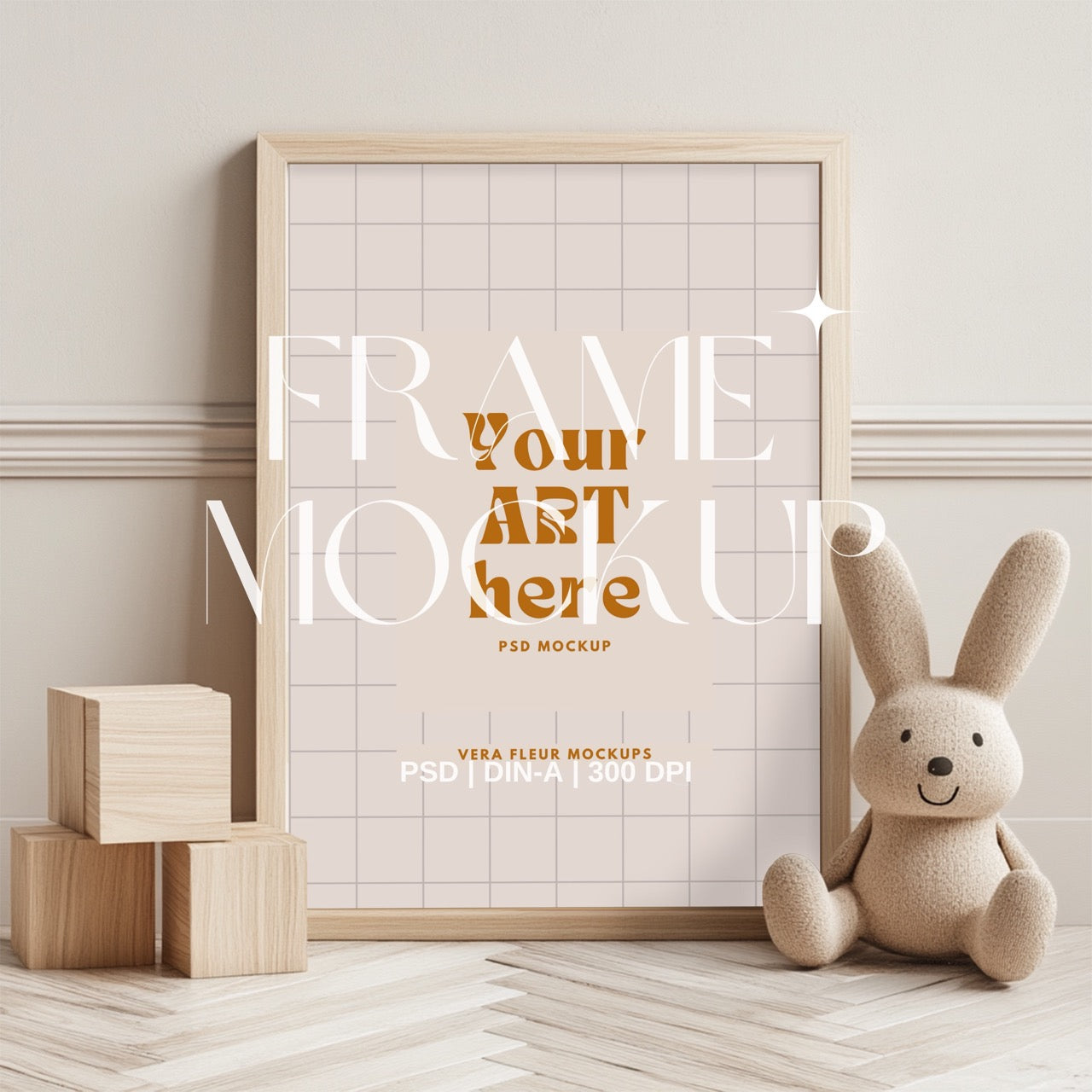 Kids Playroom PSD Frame Mockup