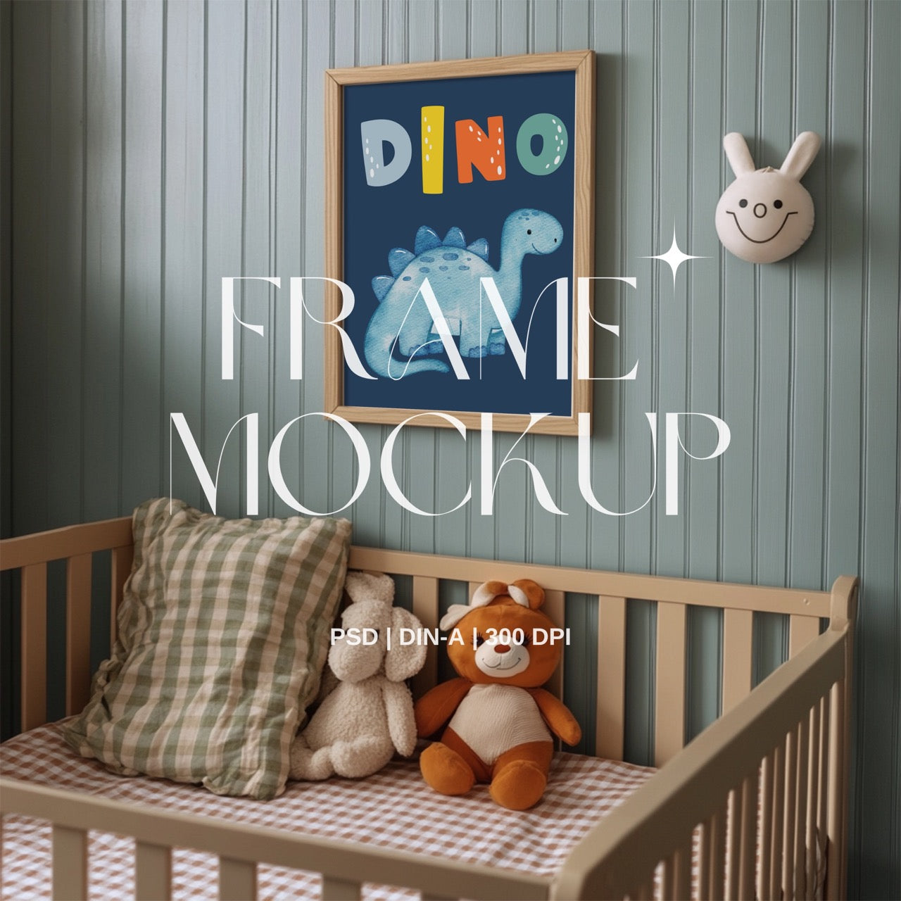 Blue Crib PSD Frame Mockup