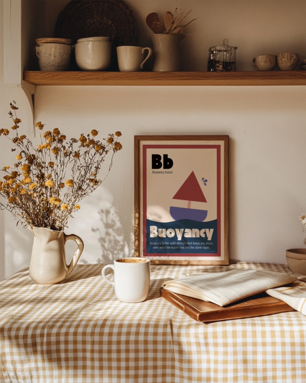 Warm Kitchen PSD Frame Mockup