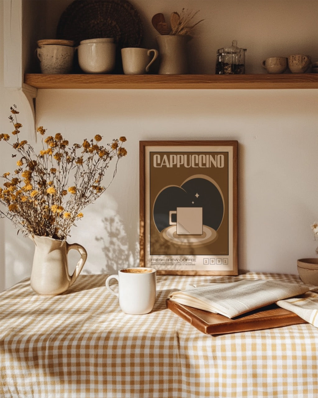 Warm Kitchen PSD Frame Mockup