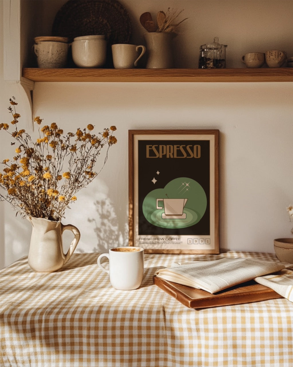 Warm Kitchen PSD Frame Mockup