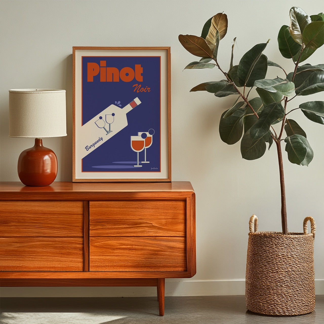 Mid Century Console PSD Frame Mockup