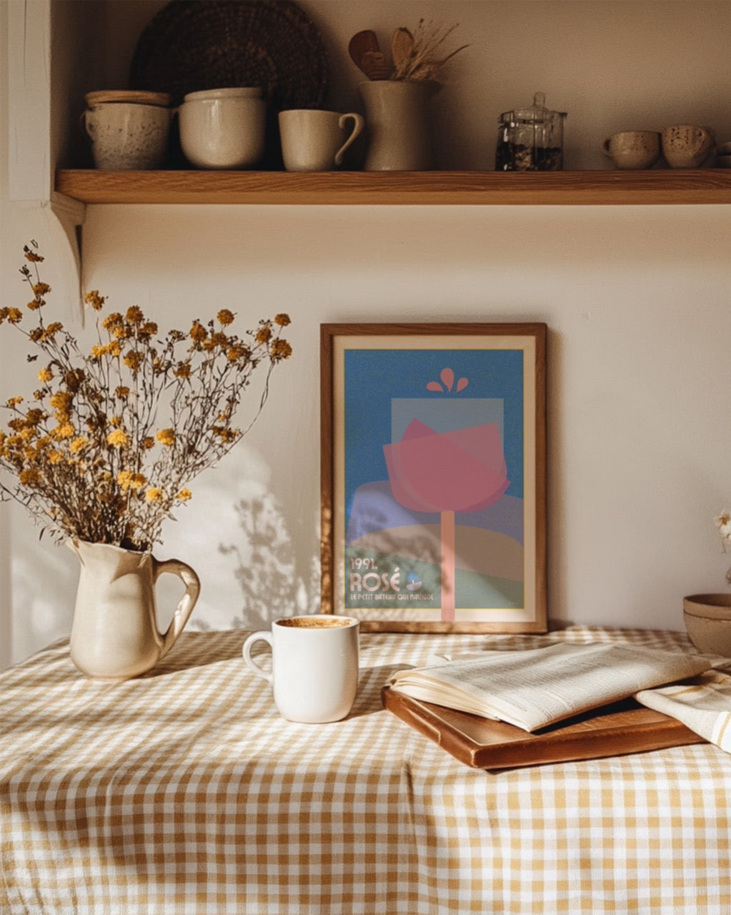 Warm Kitchen PSD Frame Mockup