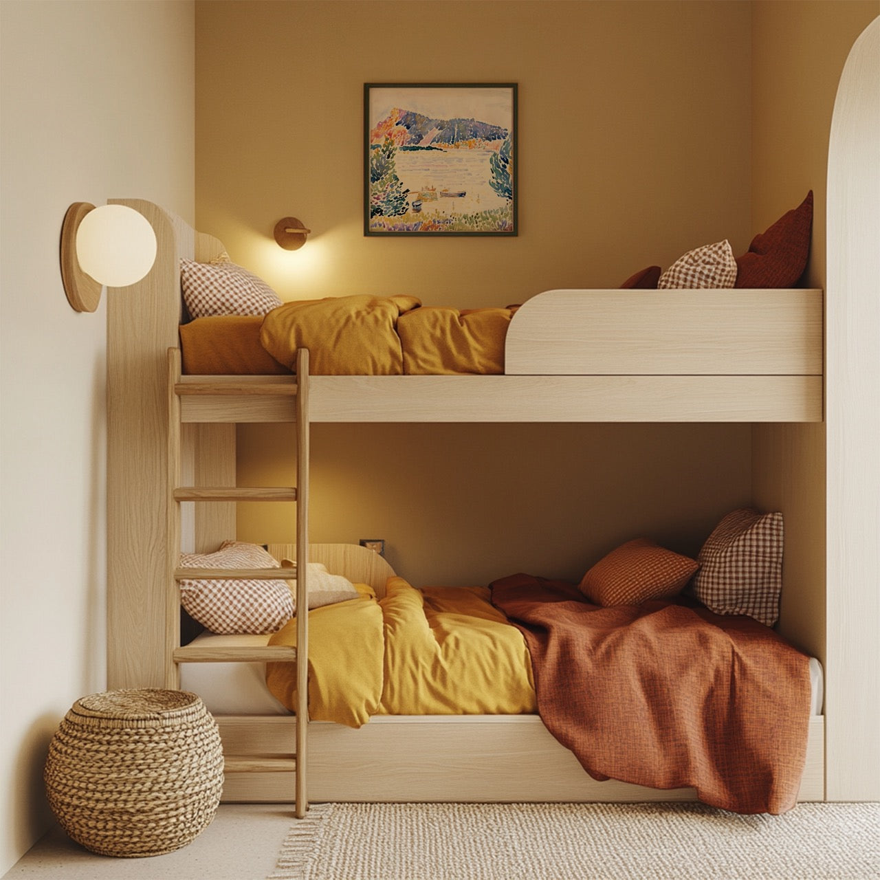 1:1 Ratio Bunk-Bed Frame PSD & Canva Mockup