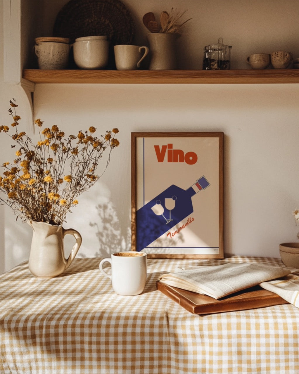 Warm Kitchen PSD Frame Mockup