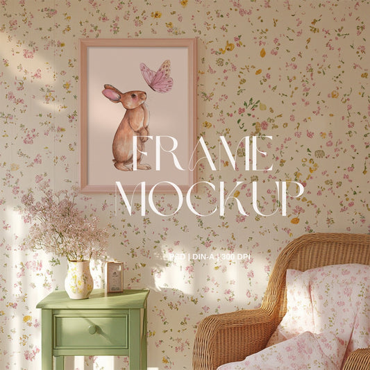 Quaint Cottage Lounge PSD & Canva Mockup