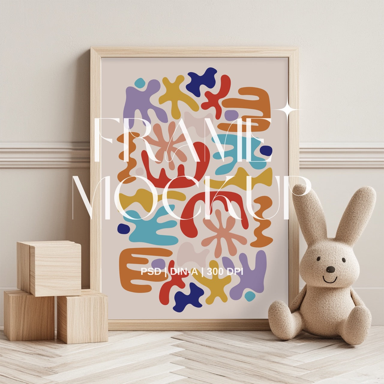 Kids Playroom PSD Frame Mockup